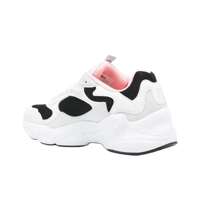 FILA Anti Slip Wear Resistant Low Top Casual Shoes Women's White Black-3