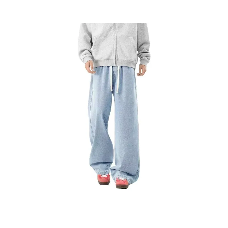 NOME Basic Versatile Casual Loose Fit Straight Fit Pants Unisex-5