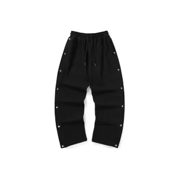 Bt Straight Casual Pants Unisex Black
