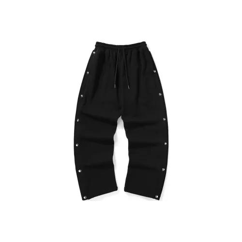 Bt Straight Casual Pants Unisex Black