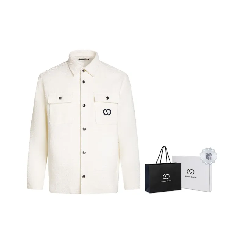 Chester Charles Jackets Coats Men's White-0