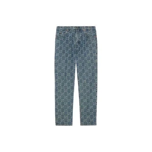 GUCCI GG jacquard Mid rise Straight leg Jeans