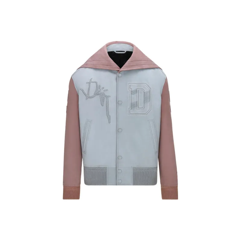 DIOR x Travis Scott Travis Scott FW22 Leather Jacket Men's Multicolor-0