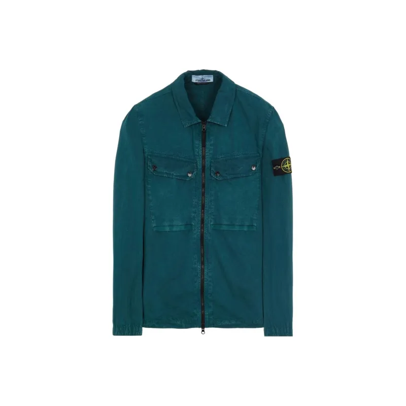 STONE ISLAND Jackets Coats Men's Petroleum Green-0