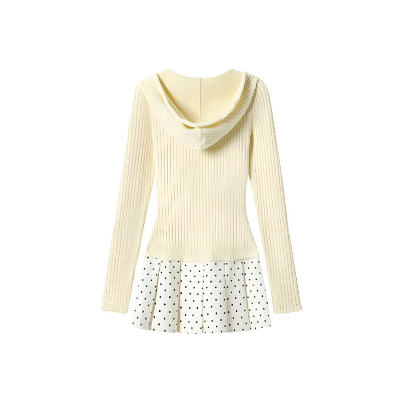 DOSOHEB Long Sleeved Dress Women's Yellow-1