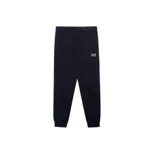 EMPORIO armani toe Knitted Sports Pants Men's Black