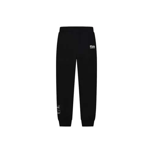 FILA Knitted Sports Pants Men's Jet Black