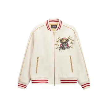 Ed Hardy Jackets Coats Men's Ivory White