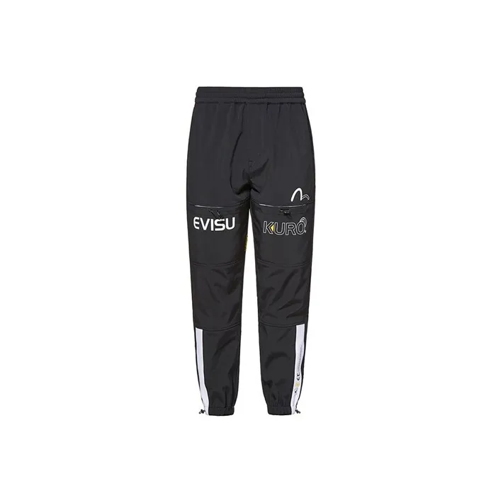 EVISU Knitted Sweatpants Men Black-0