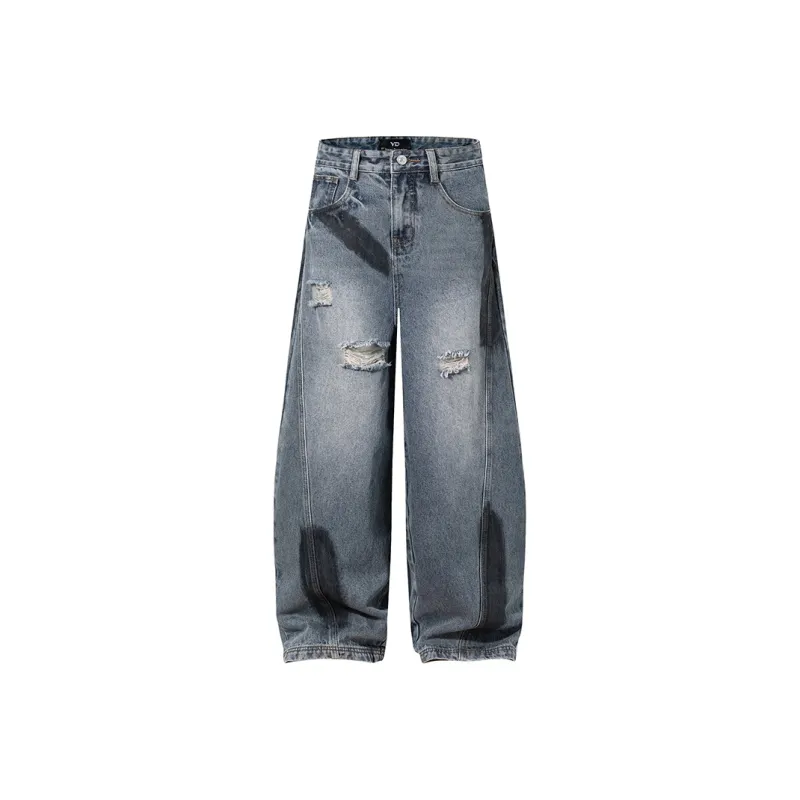 DABAISHA Jeans Unisex Color Block-0