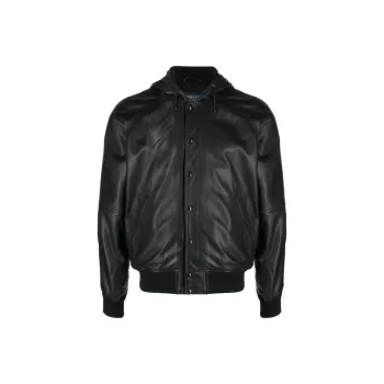 Polo Ralph Lauren Leather Jackets Men Black