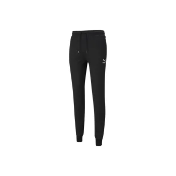 PUMA Patch Padded Hoodie Knitted Sweatpants Men Black