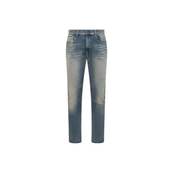 DIESEL 2019 D-Strukt Distressed Slim-fit Jeans