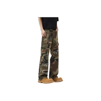 HOKLV Jeans Unisex Camouflage