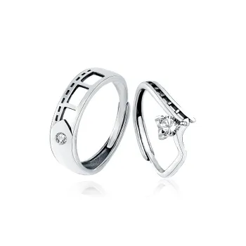 Quarqor S925 Silver Rings Unisex