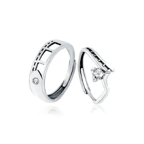 Quarqor S925 Silver Rings Unisex