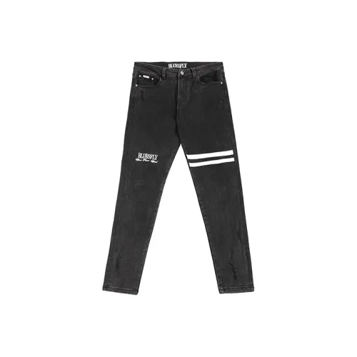 BLUESFLY Slim Fit Pants Jeans Men's Black