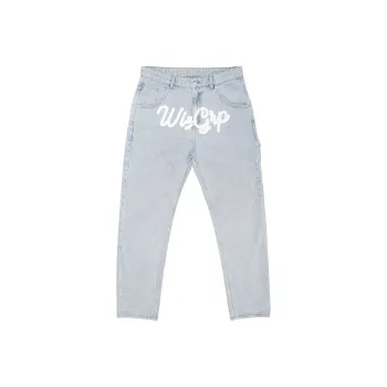 THEWIZBRAND Tapered Pants Jeans Unisex Extra Light Blue
