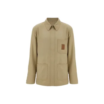 Ferragamo Logo Patch Long Sleeved Jacket