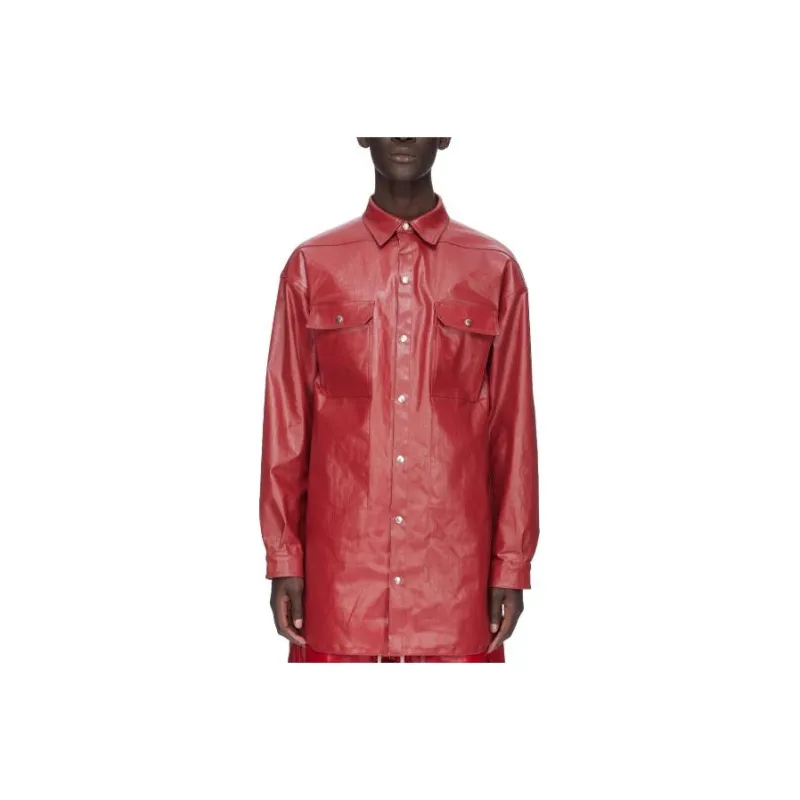 RICK OWENS/RO SS24 Jackets Coats Men's Red-0