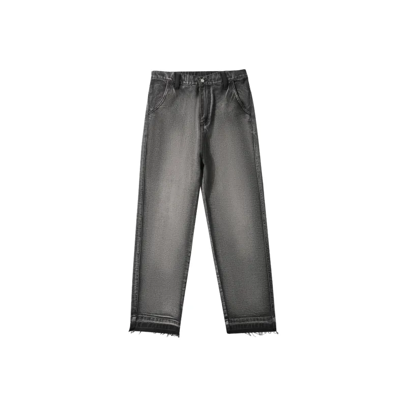 MISTEEZ Straight Jeans Spring Summer Fall And Winter Unisex-0