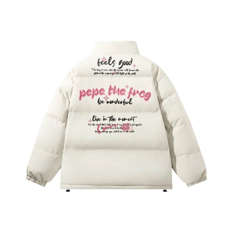 Pepe The Frog Puffer Jacket Unisex-5