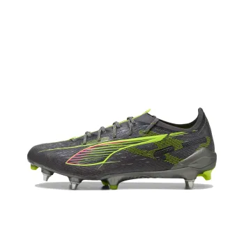 PUMA ULTRA 5 ULTIMATE Anti Slip Wear Resistant Soccer Shoes Men's Silver Yellow