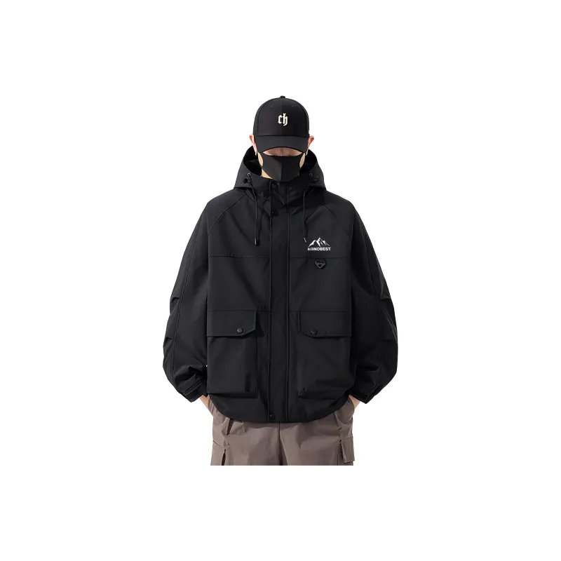 NBNO Jackets Coats Unisex Black-0