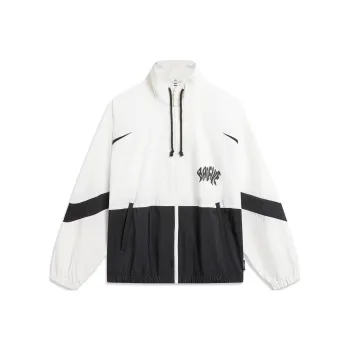 LiNing BadFive Trench Coat Men's Ivory Black