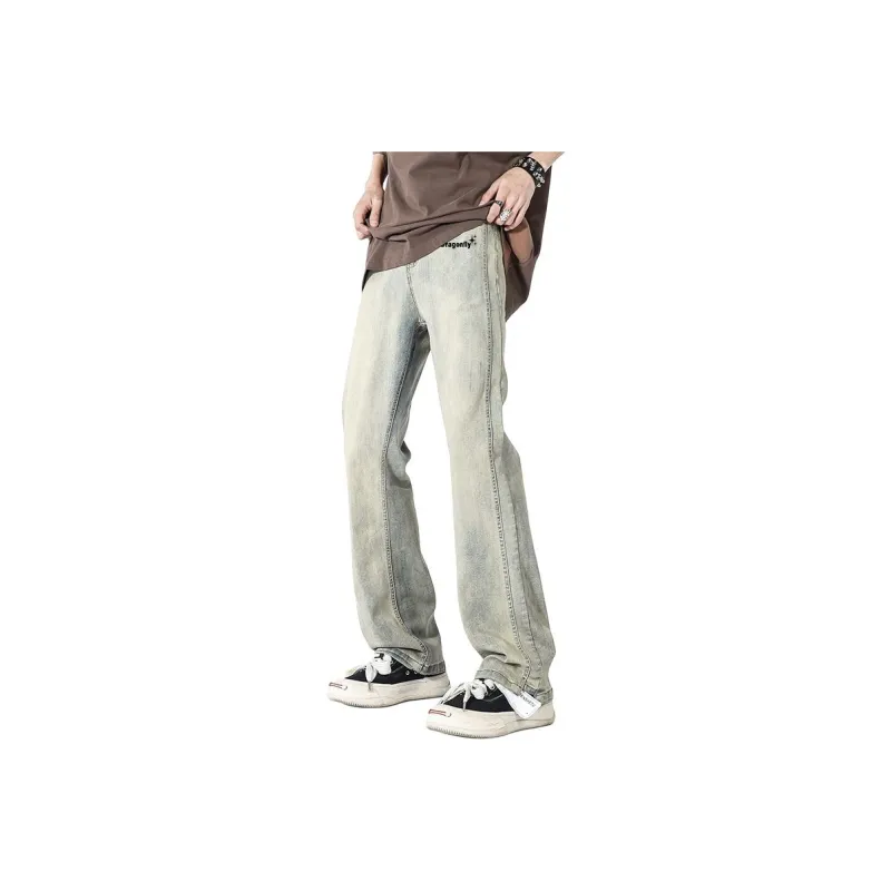 RED DRAGONFLY Jeans Unisex Washed Yellow Mud-3