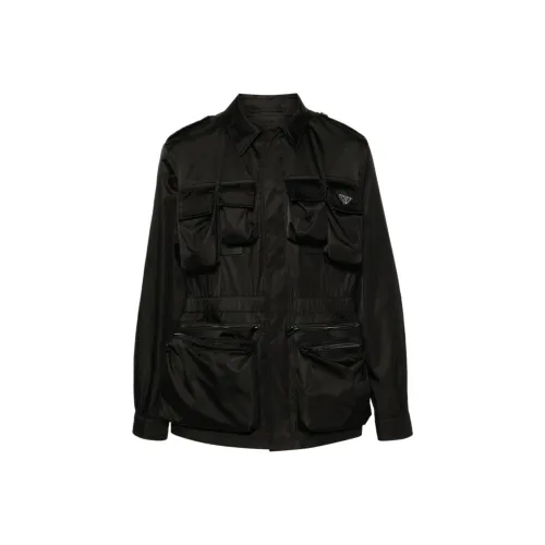 PRADA Long Sleeved Pocket Detailed Jacket