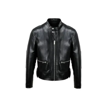 GIVENCHY SS23 Leather Jacket Men's Black
