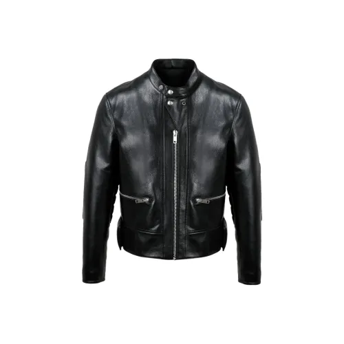 GIVENCHY SS23 Leather Jacket Men's Black