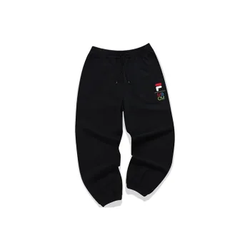 FILA FUSION x Marcelo Burlon Knitted Sweatpants Men's Pitch Black