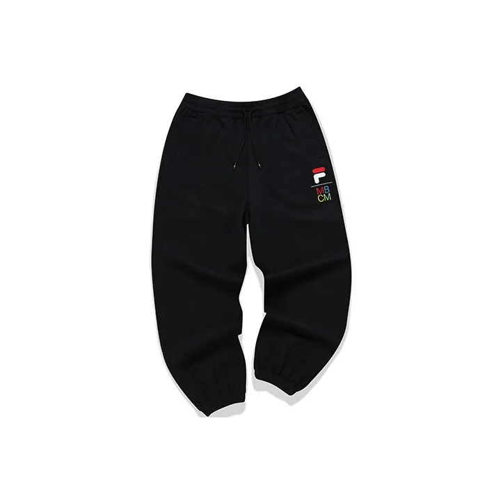 FILA FUSION x Marcelo Burlon Knitted Sweatpants Men's Pitch Black-0