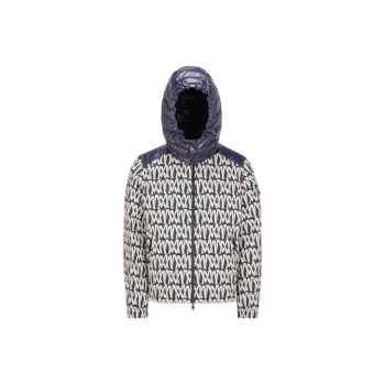 Moncler All-Over Logo Reversible Puffer Jacket