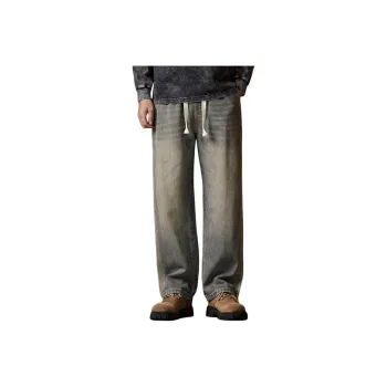 DABAISHA Jeans Men's Mud Gray Vintage