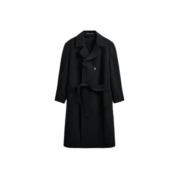 ZARA Trench Coats Men Black