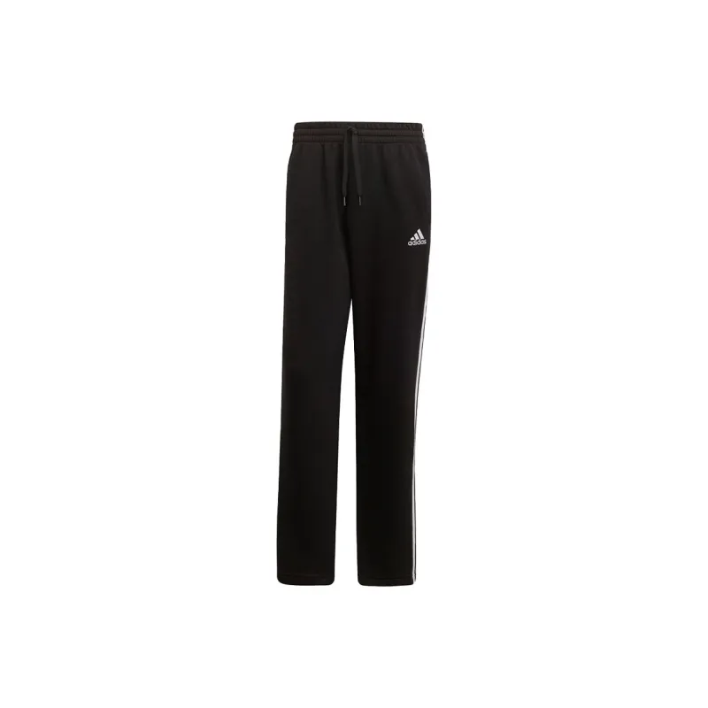 Adidas Essentials Fleece Open Hem 3 Stripes Pants-0