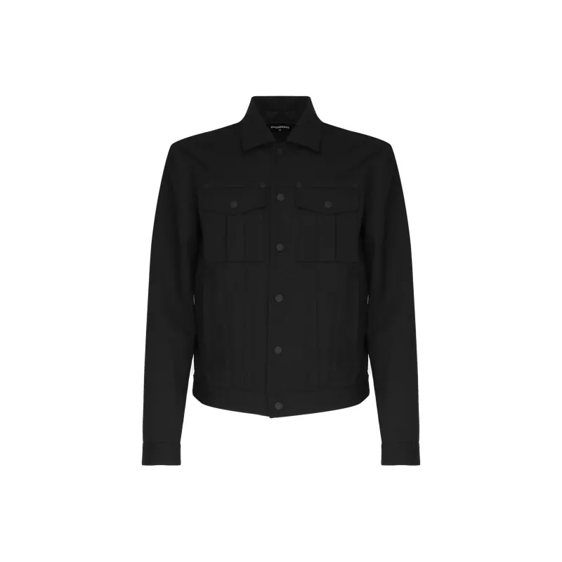 DSQUARED 2 Long Sleeved Press Stud Jacket-0