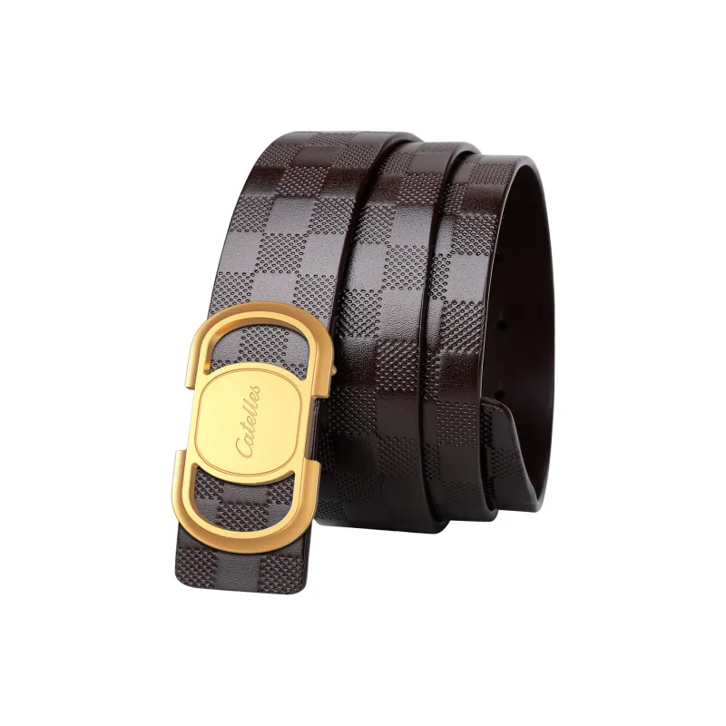 CATELLES Top Grain Cow Leather Belts Men's 3.5cm-7