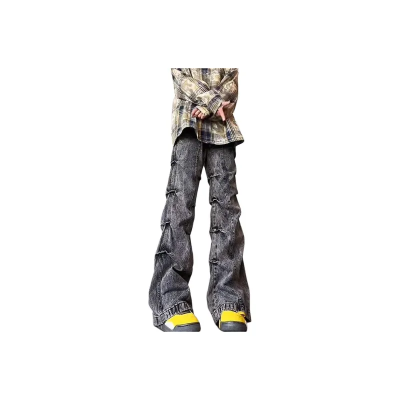 UNthemed Jeans Unisex Black Gray-0