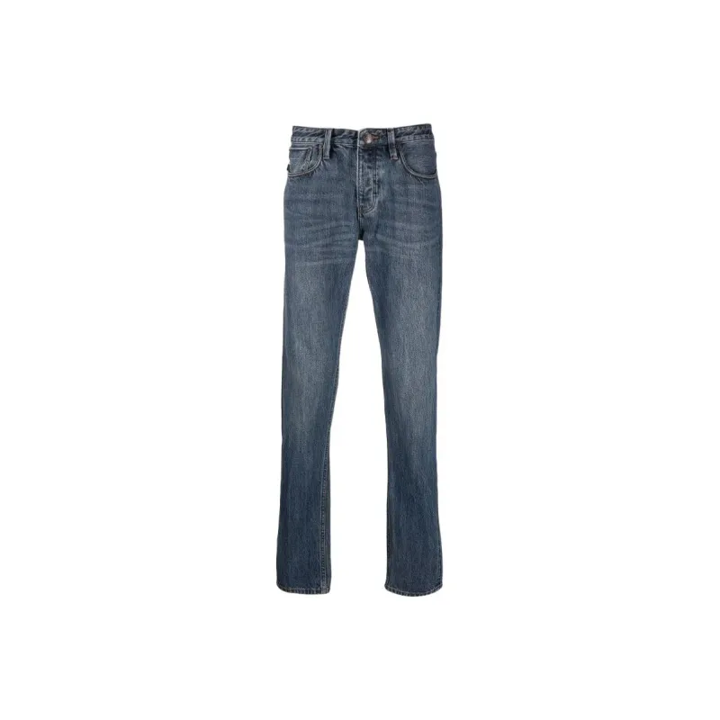 EMPORIO ARMANI Low Rise Straight Leg Jeans-0