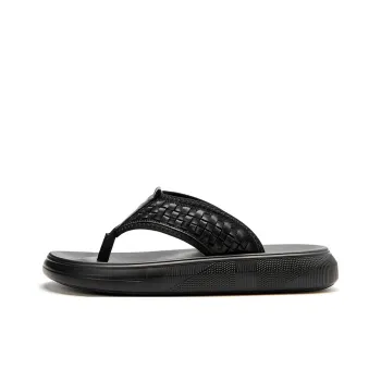 Mulinsen Rubber Sole Flip Flops Men's Black