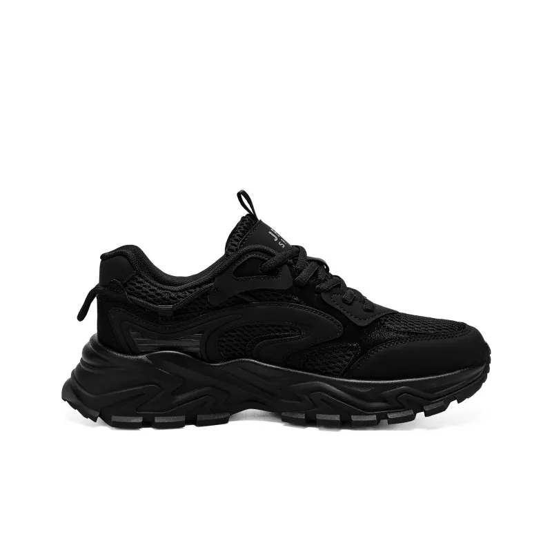 JEEP SPIRIT Chunky Sneakers Men Low Top Black-1