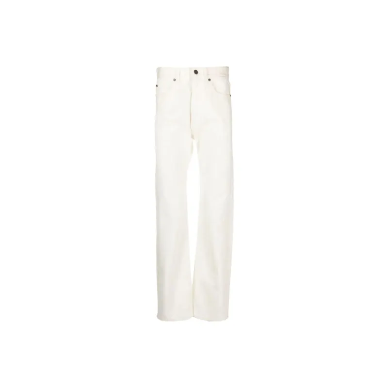 FERRAGAMO Logo-patch Mid-rise Straight-leg Jeans-0