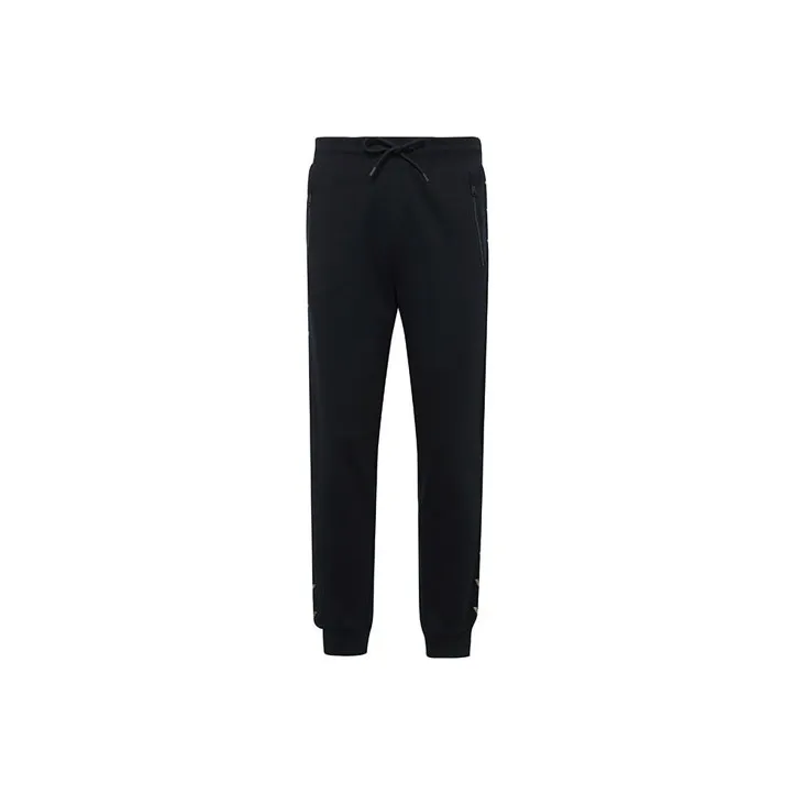 EMPORIO ARMANI Knitted Sweatpants Men Navy Blue-0