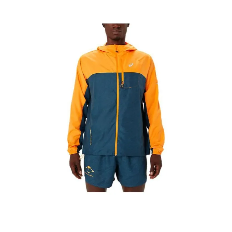 Asics Fujitrail Packable Jacket Jackets Coats Men's Buddy Yellow-0