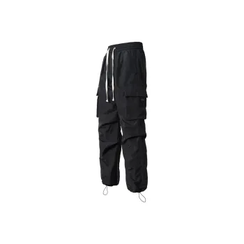 Jean West Cargo Pants Unisex Versatile Everyday Wear, Style Recommendation, Luxury Streetwear Black