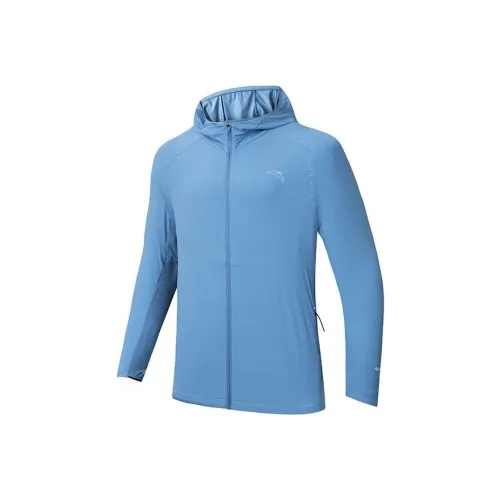 Anta Running Collection Jackets Coats Men's extended Light Blue